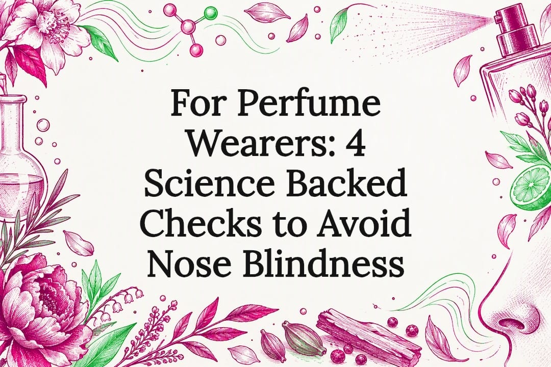Decorative nose blindness title card illustration