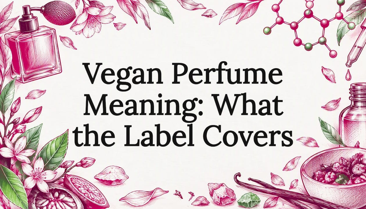 Perfume and ingredient sketches frame title