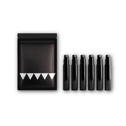 Set of 6 x 3ml atomisers from Rook Perfumes London, featuring unique unisex fragrances in stylish travel containers.