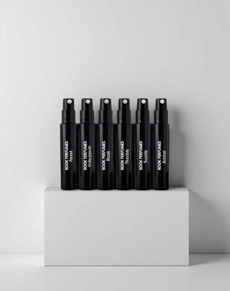 Discovery Sample Sets With £15 Voucher - Rook Perfumes London | Unique Unisex Fragrance