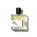 Rook Perfumes Origami Eau de Parfum bottle with smoky matcha and cedar scent, sleek glass design with minimalist label.