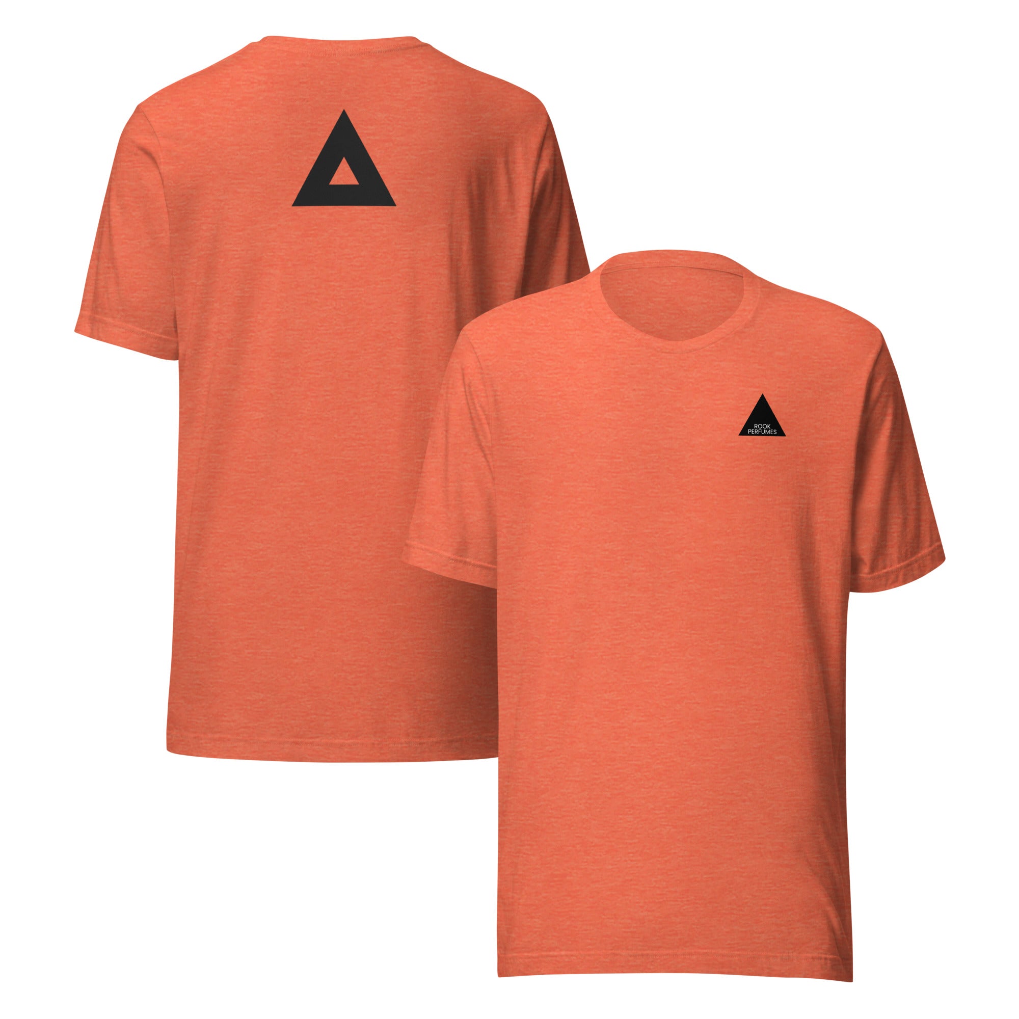 Amber unisex t-shirt by Rook Perfumes London, featuring a casual design and soft fabric in a warm amber color.