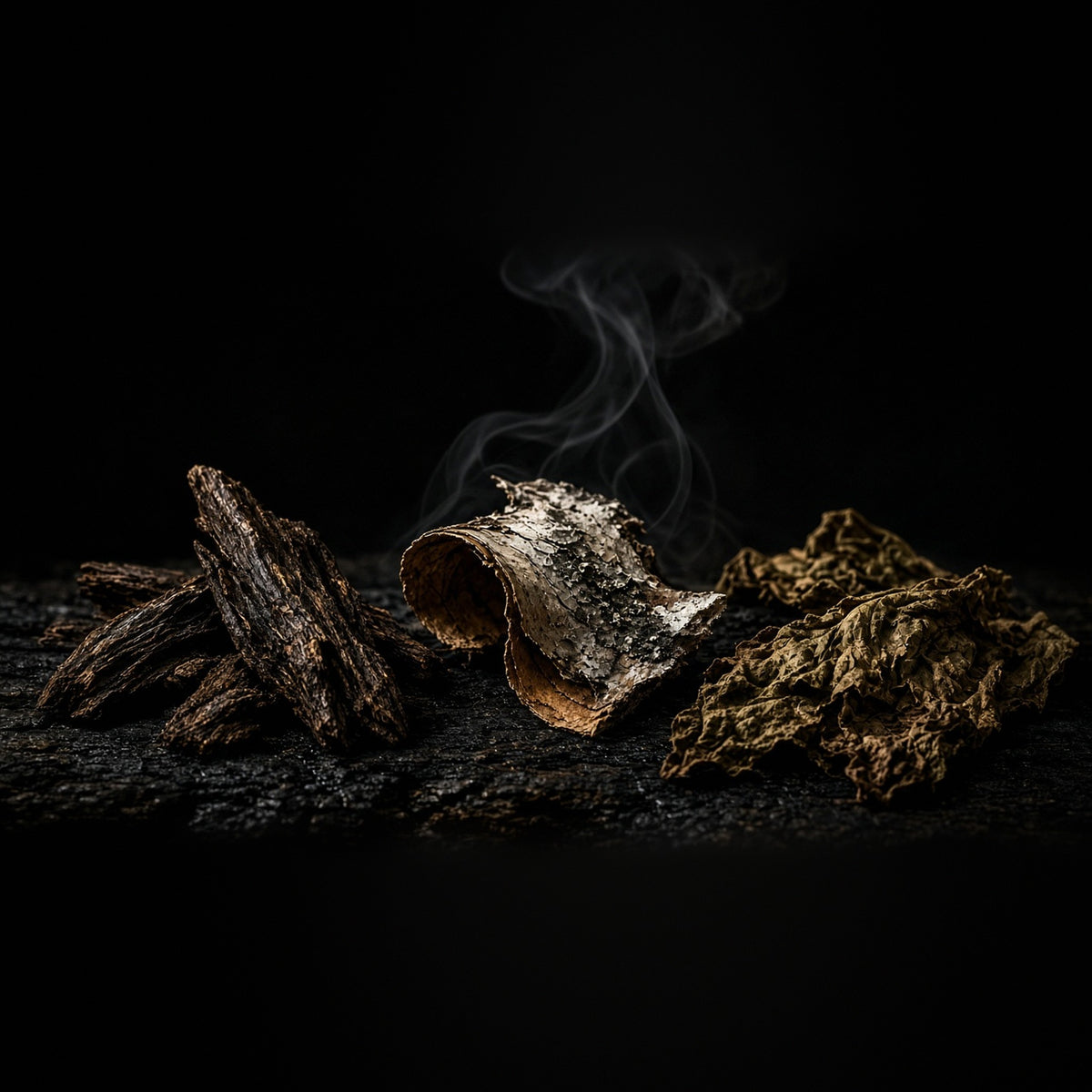 Rook notes: oud wood, birch bark, tobacco leaf and wood smoke